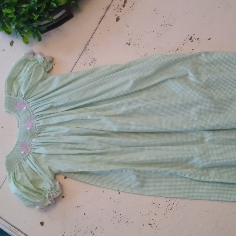 Easter girls smocked dress